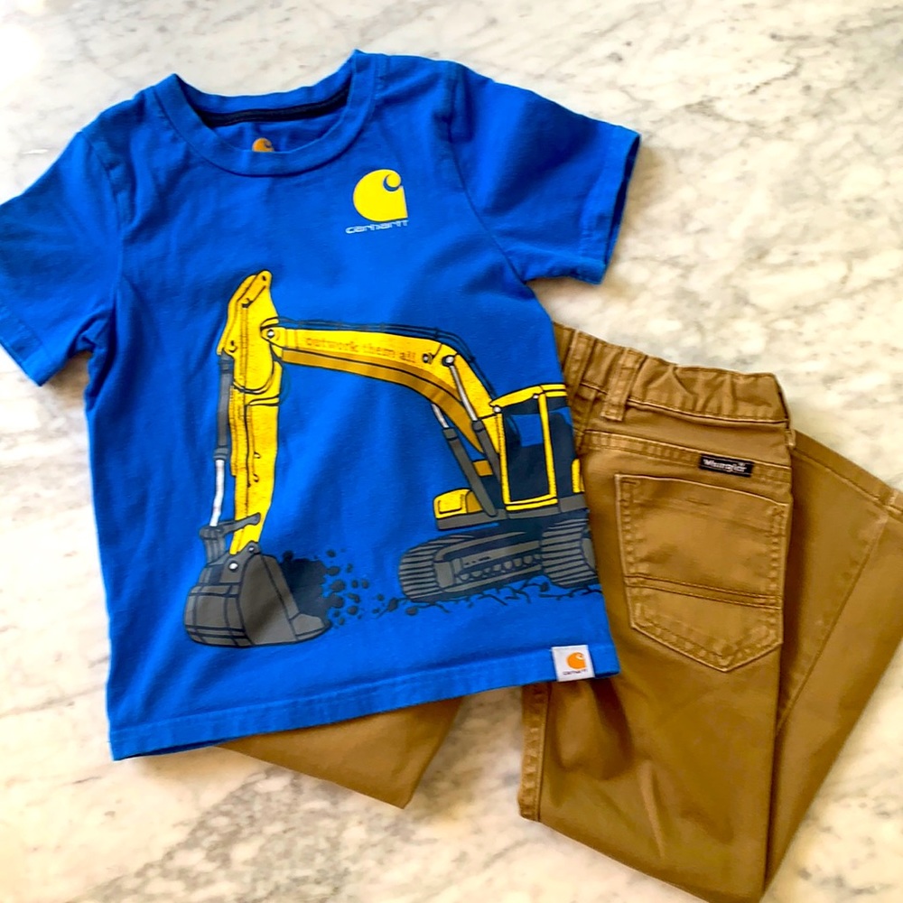 Wrangler jeans and Carhartt Tshirt